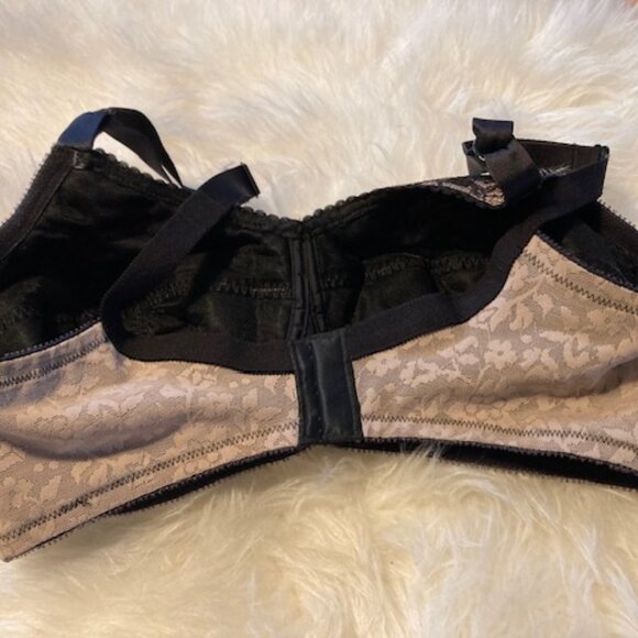 RAGO Women's Rago 2101 Lacette Satin and Lace Wireless Support Bra 34DD - Picture 4 of 9